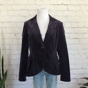 Nine West Plum Velour Blazer